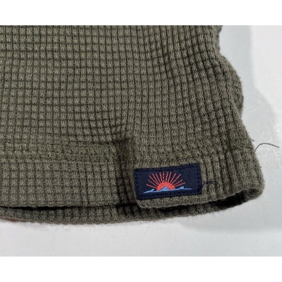 Faherty Thermal Knitwear Long Sleeve Green Shirt Men's Size XL - Picture 2 of 7